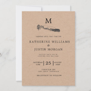 Mountain Retreat ⎢ Rustic Wedding Invitation