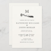 Mountain Retreat ⎢ Rustic Wedding Invitation (Voorkant / Achterkant)