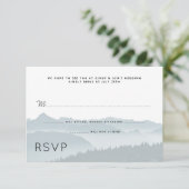 Mountain Ridge Wedding RSVP Guest Count (Staand voorkant)