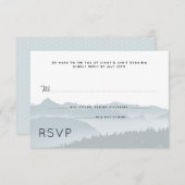 Mountain Ridge Wedding RSVP Guest Count (Voorkant / Achterkant)
