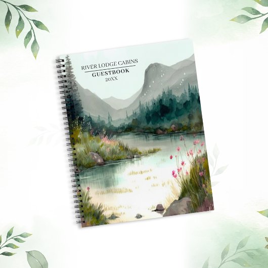 Mountain River Adventure Carnet Spiral invité