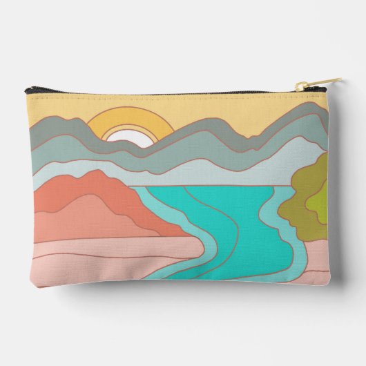 Mountain River Make-up / Potlood Bag Etui (Achterkant)