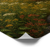 Mountain River Wildflowers Landscape  Poster (Hoek)