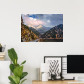 Mountain Road Wall Art | Impression de canyon pano (Bureau à domicile)