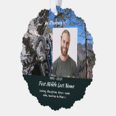 Mountain Rock Climbing  Memorial Keepsake  Ornament Kaart (Links)