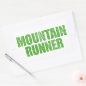Mountain Runner Rechthoekige Sticker (Envelop)