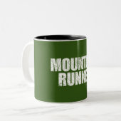 Mountain Runner Tweekleurige Koffiemok (Voorkant links)