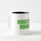 Mountain Runner Tweekleurige Koffiemok (Voorkant links)
