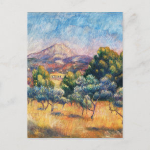 Mountain Sainte-Victoire Paysage van Renoir Briefkaart