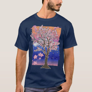 Mountain Sakura Tree Japanse roze strijker B T-shirt