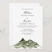 Mountain Save the Date Kaart (Voorkant / Achterkant)