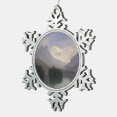 Mountain Scene Tin Sneeuwvlok Ornament (Rechts)