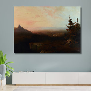 Mountain Scene van Moran Canvas Afdruk