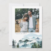 Mountain Scene Wedding Enregistrer La Carte Date (Dos)