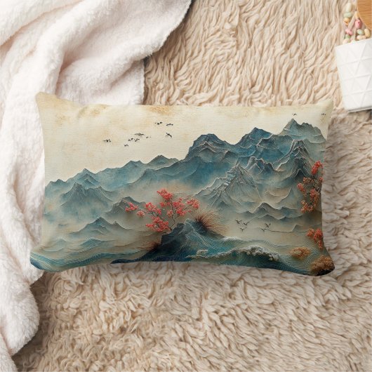 Mountain & Sea Panorama, 2-Sided Design, Kussen (Deken)