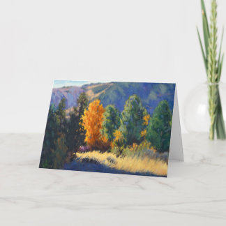 Mountain Serenity – Impressionistic Greeting Card Bedankkaart