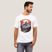 Mountain Serenity - Omarm het avontuur T-shirt (Voorkant volledig)
