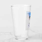 Mountain Ski Slopes Fresh Snow Herfst Skiing Funny Glas (Rechts)