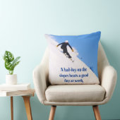 Mountain Ski Slopes Fresh Snow Herfst Skiing Funny Kussen (Stoel)