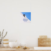 Mountain Ski Slopes Fresh Snow Herfst Skiing Funny Poster (Keuken)