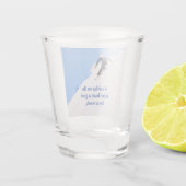 Mountain Ski Slopes Fresh Snow Herfst Skiing Funny Shot Glas (Achterkant)