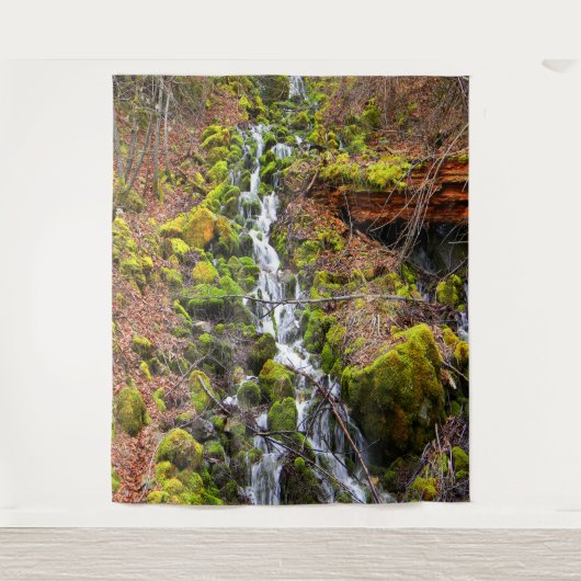 Mountain Spring Waterval.... Wandkleed (Voorkant)