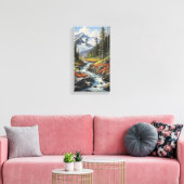 Mountain Stream Canvas Muurkunst Afdruk (Insitu (Woonkamer))