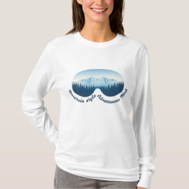 Mountain Style, Adventurous Mind – Ski Goggle  T-shirt