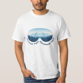 Mountain Style, Adventurous Mind: Ski Goggle T-shirt