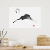 Mountain, Sumi-e Poster (Keuken)