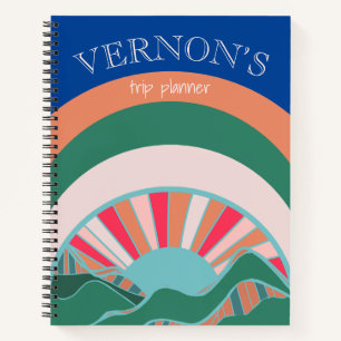 Mountain Sun Bright Reisplanner Notitieboek