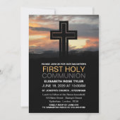 Mountain Sunrise, Eerste Heilige Communie Kaart (Voorkant)