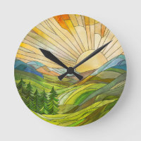 Mountain Sunrise Mozaïek Digitale Kunst