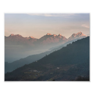 Mountain Sunrise Print Foto Afdruk