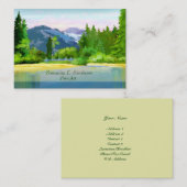 Mountain Sunrise Scene Fine Art Visitekaartje (Voorkant / Achterkant)