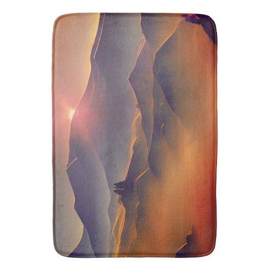 Mountain Sunset Badmat (Voorkant Verticaal)
