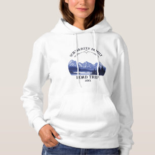  Mountain Sunset buitenmeer Retreat blauw Hoodie