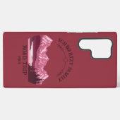  Mountain Sunset buitenmeer Retreat rood Samsung Galaxy Hoesje (Achterkant horizontaal)