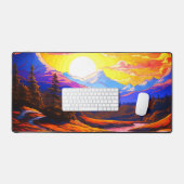 Mountain Sunset Bureaumat (Keyboard & Muis)