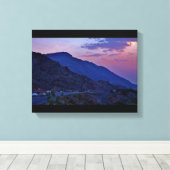 Mountain Sunset Canvas Afdruk (Insitu (Houten vloer))