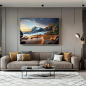 Mountain Sunset Canvas Afdruk