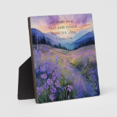 Mountain Sunset Christelijke Plaque Fotoplaat (Voorkant)