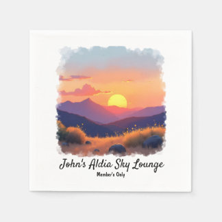 Mountain Sunset Cocktail servetten