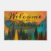 Mountain Sunset Deurmat (Voorkant)