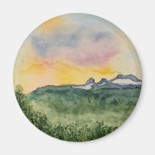 Mountain Sunset Magnet Magneet