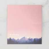 Mountain Sunset Place Card (Buitenkant ongevouwen)