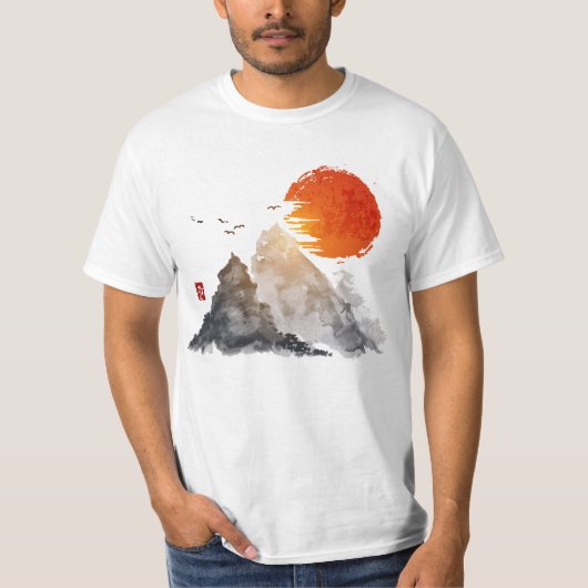 Mountain Sunset T-shirt (Voorkant)