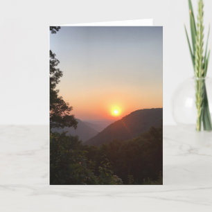 Mountain Sunset wenskaart (binnen leeg) Kaart