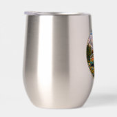 Mountain Sunset Wildflowers Retro Hippie Van Life (Rechts)