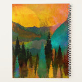 Mountain Sunshine Personnalisez le nom Blue Green  (Dos)